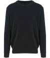 EA062 Ecologie Unisex Taroko Sustainable Crew Neck Sweater Black colour image